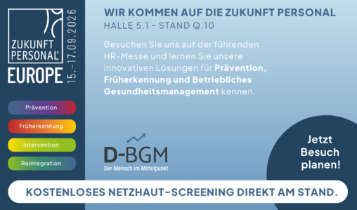 Besuchen Sie uns auf der Messe "Zukunft Personal Europe" in Köln Information zu Messeauftritt Köln