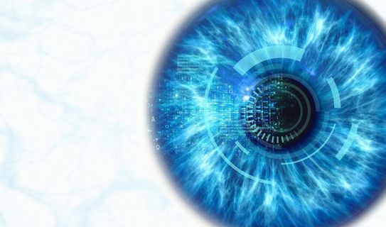 Netzhaut-Screening für Ihre Gesundheit Nahaufnahme Auge